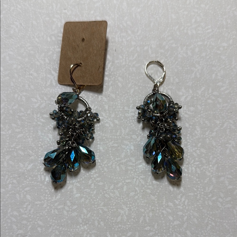Ornate Silver Chandelier Earrings